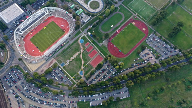 Ansicht des Sportparks OSTRA