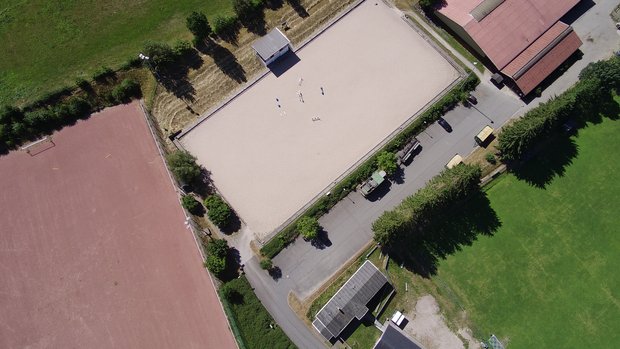 Luftaufnahme, Sportplatz Ellefeld