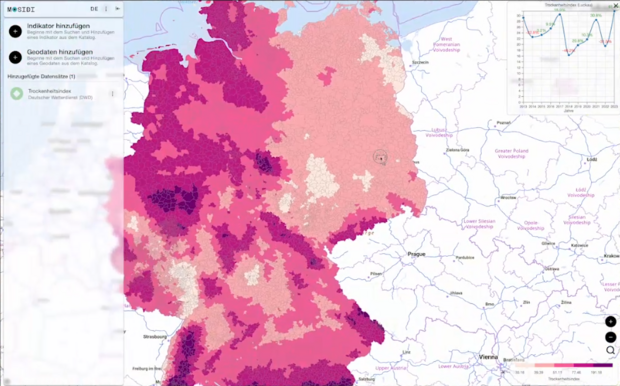 Screenshot der Webseite.