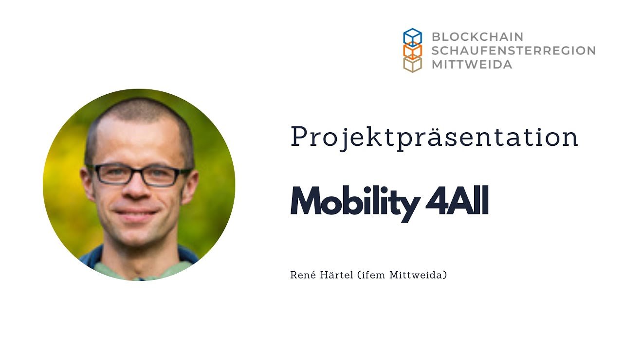 Projektpräsentation Mobilty4All, November 2022, Quelle: lockchain-Schaufensterregion Mittweida